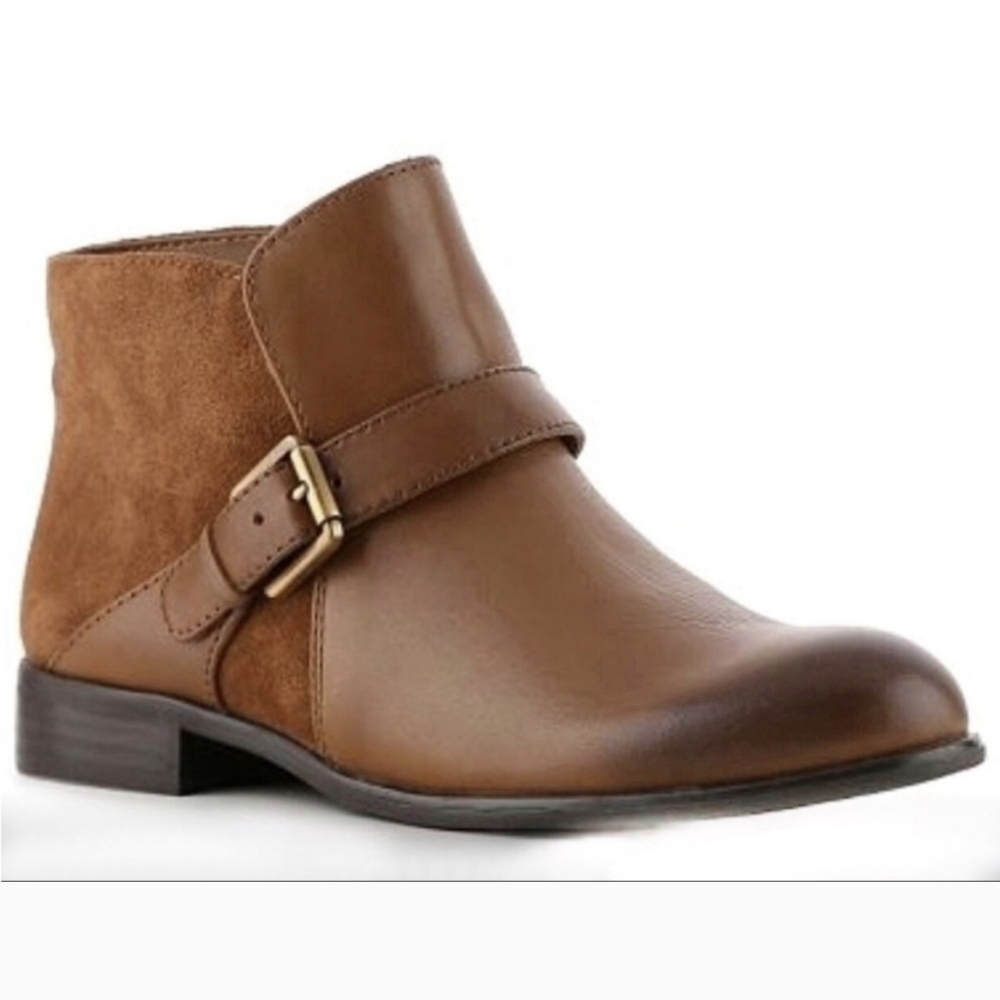 FRANCO SARTO 'Merit' Booties Suede Leather Size 7M